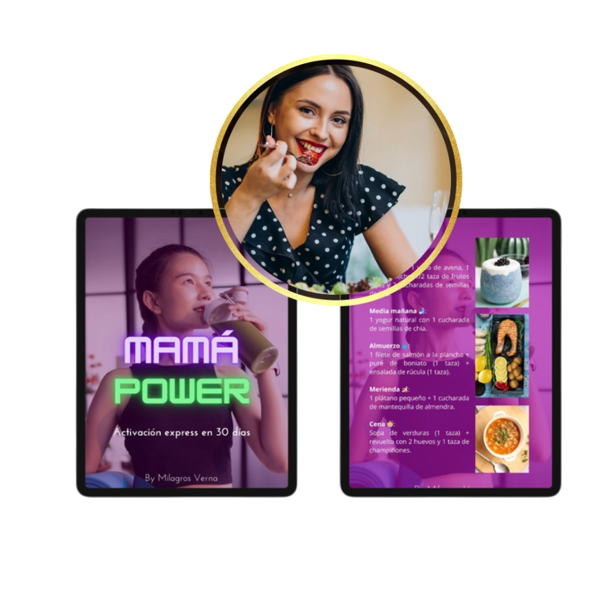 Mockup de Calendario Nutricional Anti-Agotamiento