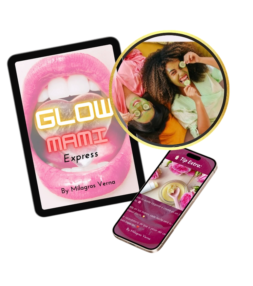 Mockup de Glow Mami Express
